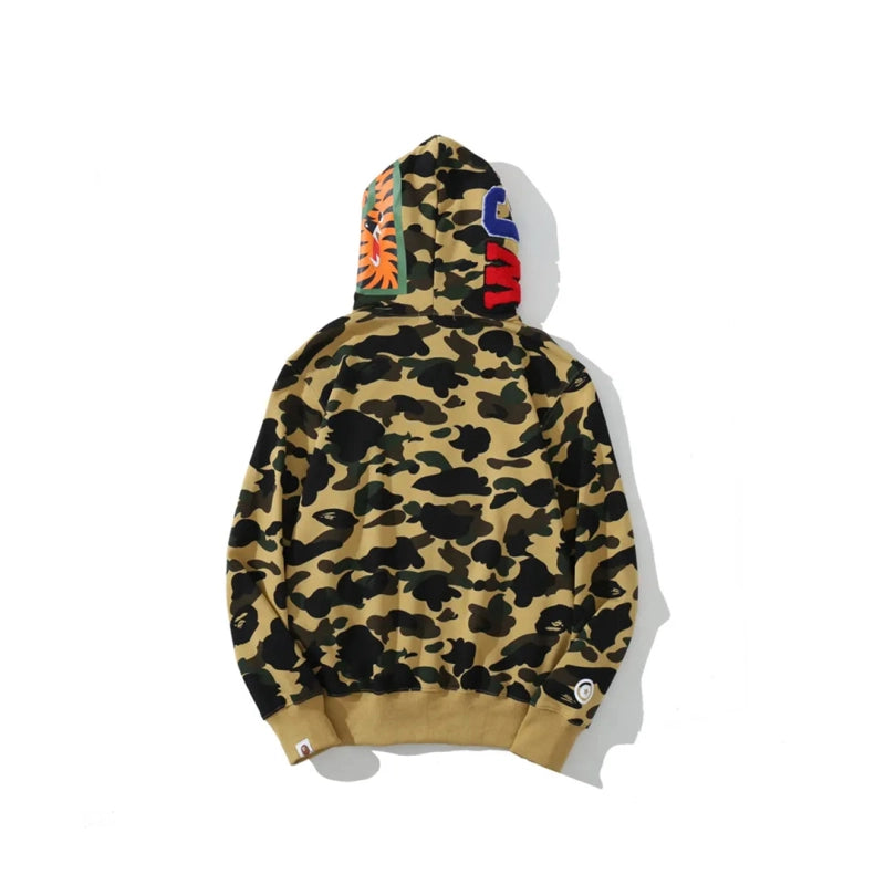 Bape Zip Up Hoodie Light Camo