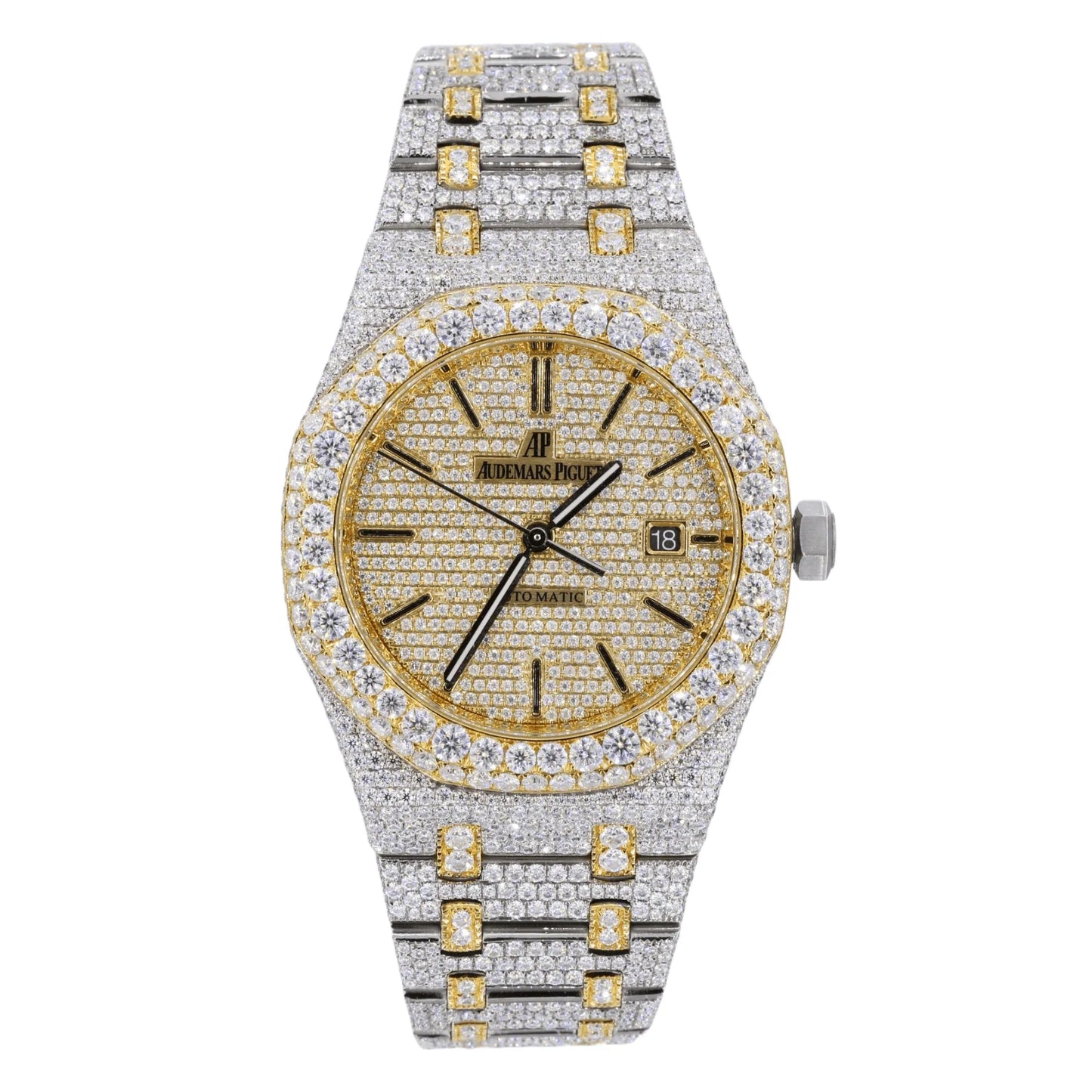 Moissanite AP Watch Gold
