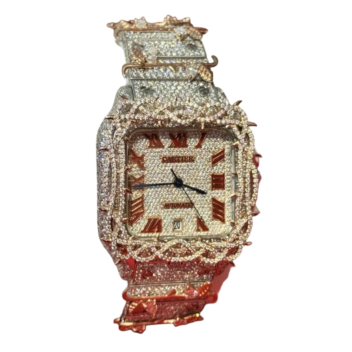 Moissanite Cartier Watch Thorn Gold