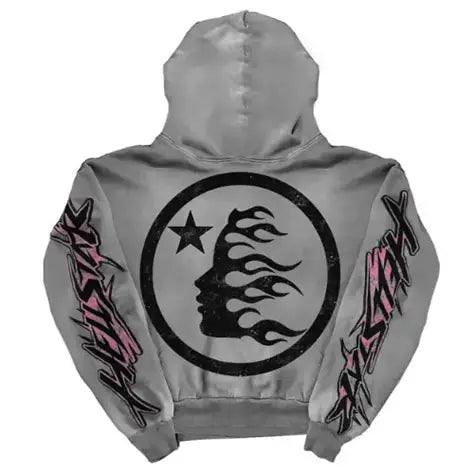 Hellstar Future Flame Hoodie Grey