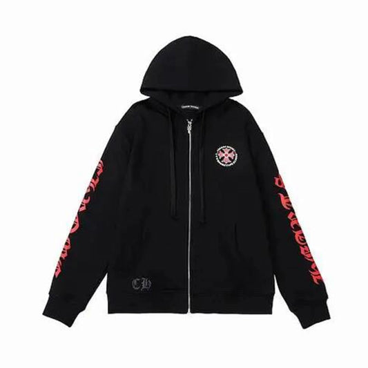 Chrome Hearts Hoodie Black Red