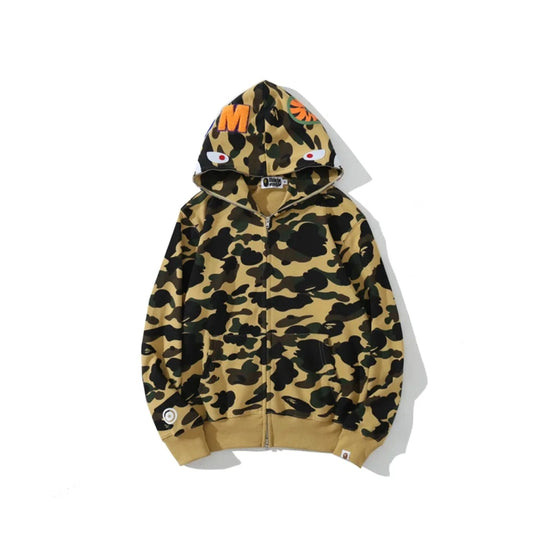 Bape Zip Up Hoodie Light Camo