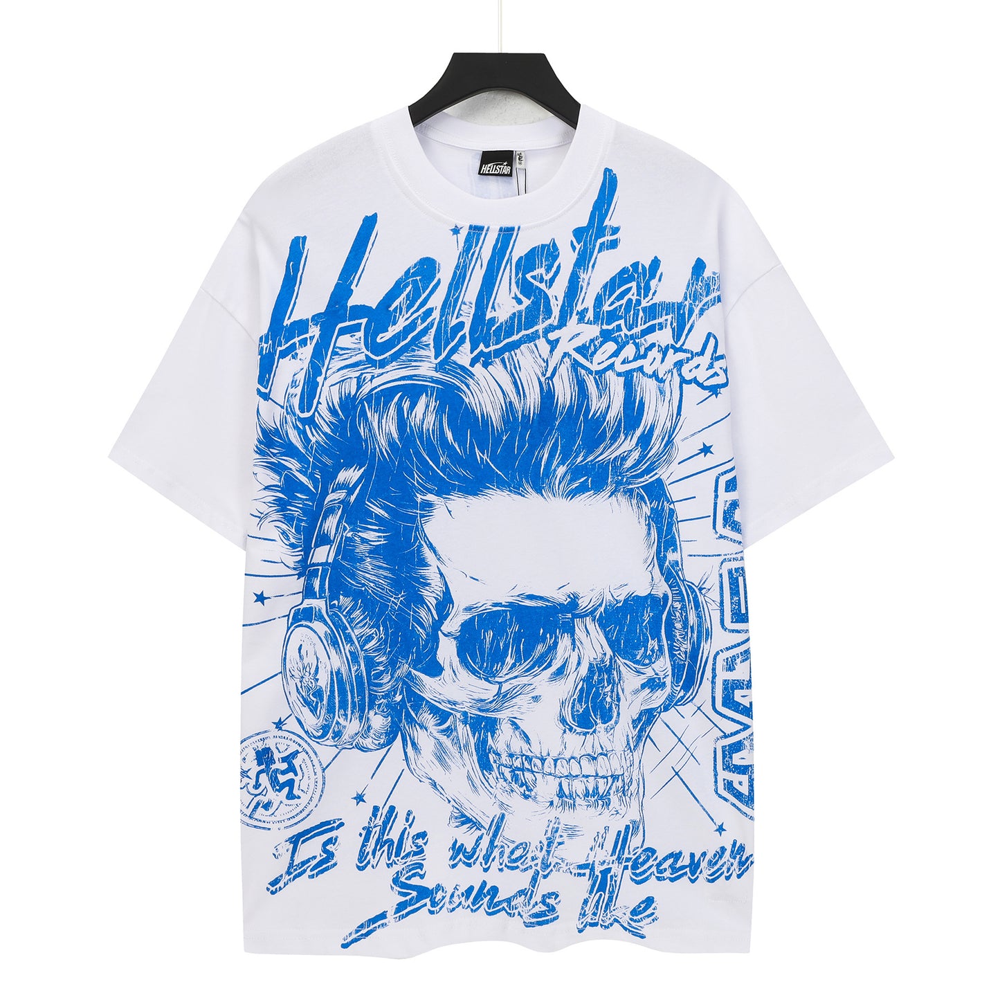 Hellstar Records Shirt White Blue