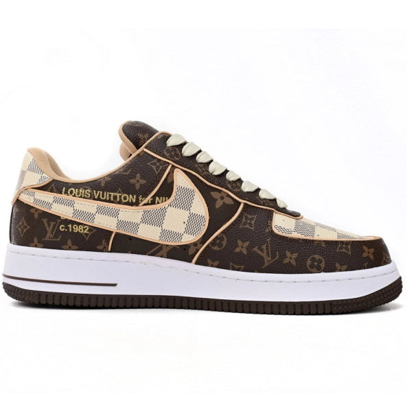 Louis Vuitton x Nike Air Force 1 Low By Virgil Monogram Brown