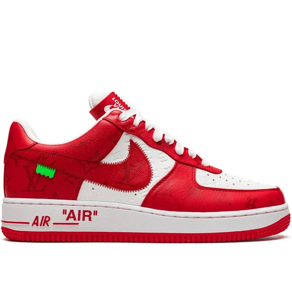 Louis Vuitton x Nike Air Force 1 Low By Virgil White and Red