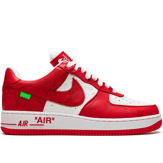 Louis Vuitton x Nike Air Force 1 Low By Virgil White and Red