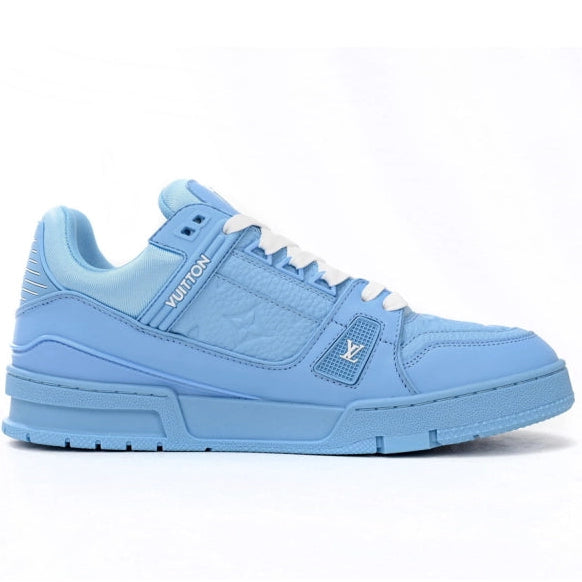 Louis Vuitton Trainer Blue Embossed Monogram