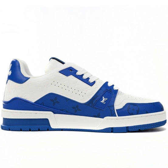 Louis Vuitton Trainer #54 Signature White and Blue