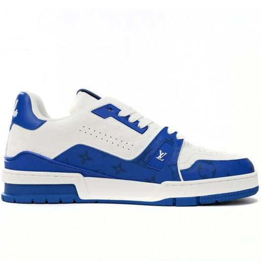 Louis Vuitton Trainer #54 Signature White and Blue