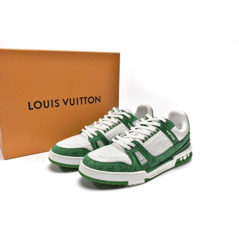 Louis Vuitton Trainer White and Green