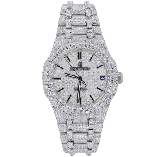Moissanite AP Watch Silver