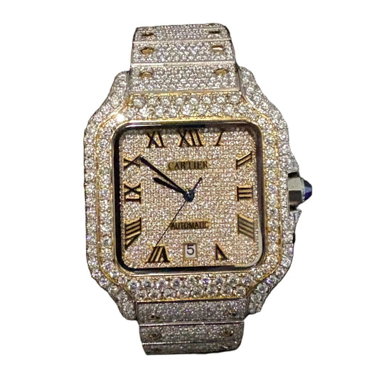 Moissanite Cartier Watch Gold
