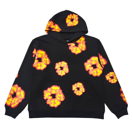 Offset Tears Hoodie Black