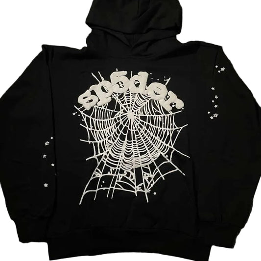 Sp5der Hoodie OG Web Black