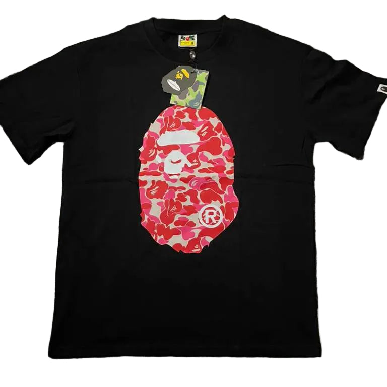 Bape T-Shirt Black Pink