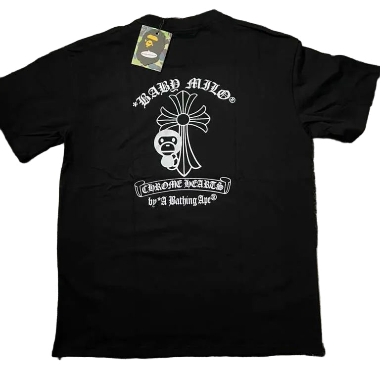 Bape X Chrome Hearts T-Shirt Black