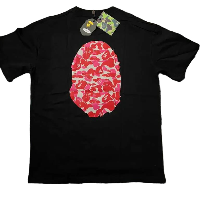 Bape T-Shirt Black Pink