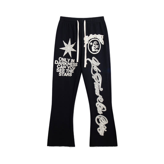 Hellstar Sweatpants Black with Star
