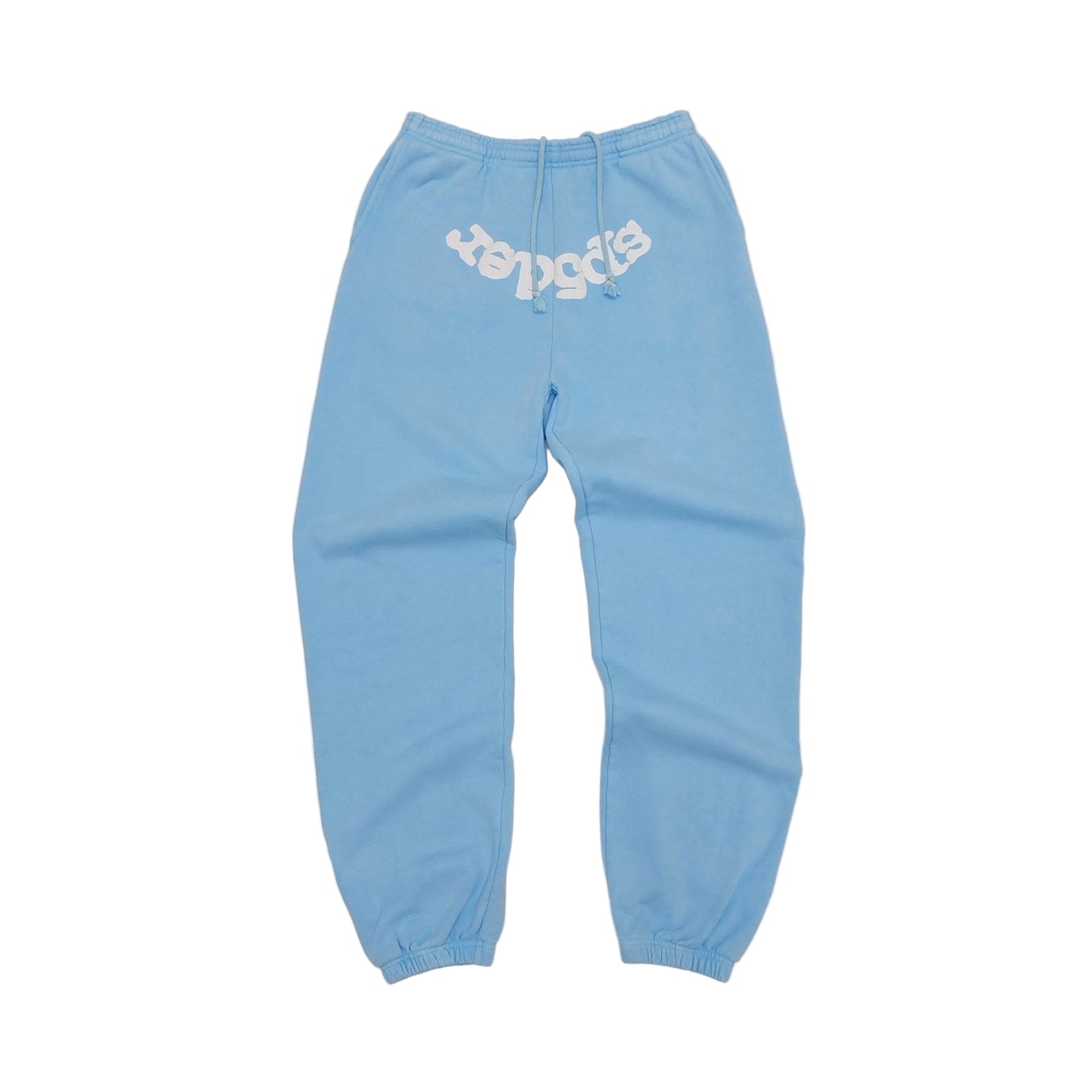 Sp5der Sweatpants Sky Blue and White