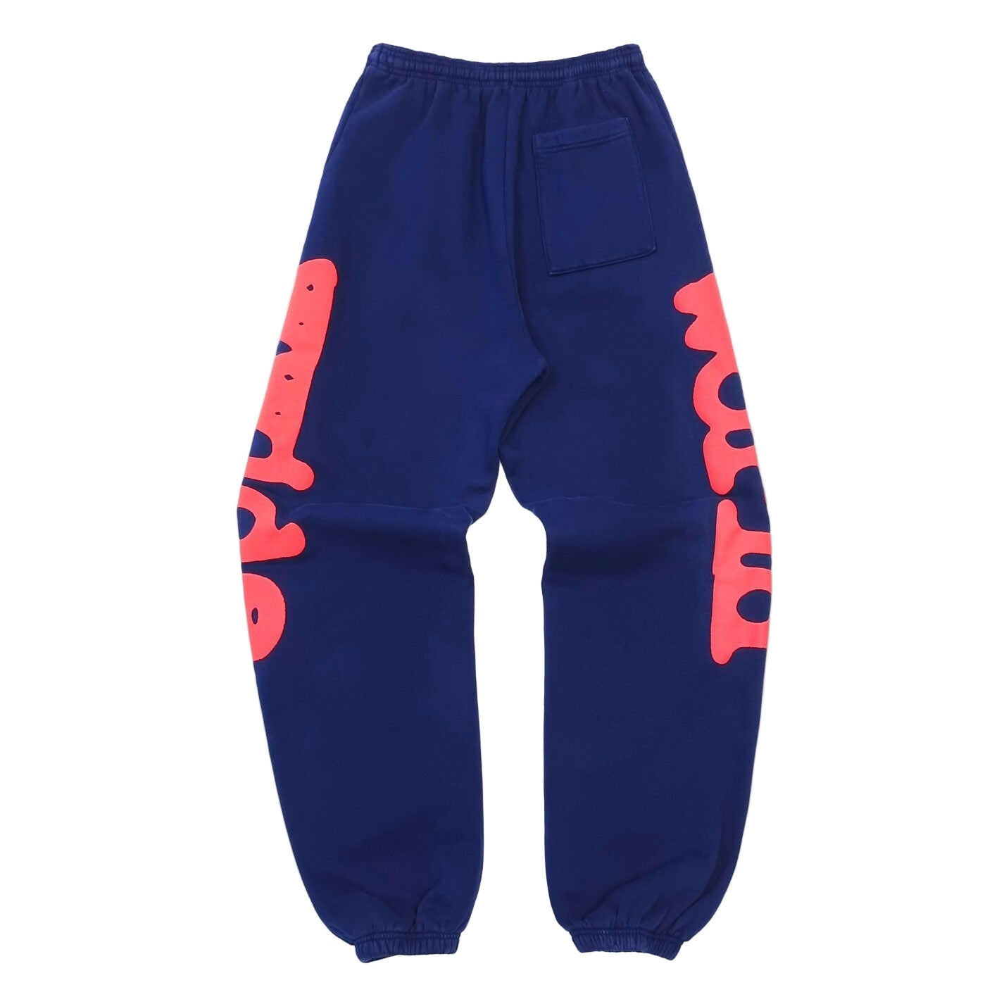 Sp5der Sweatpants Navy and Red