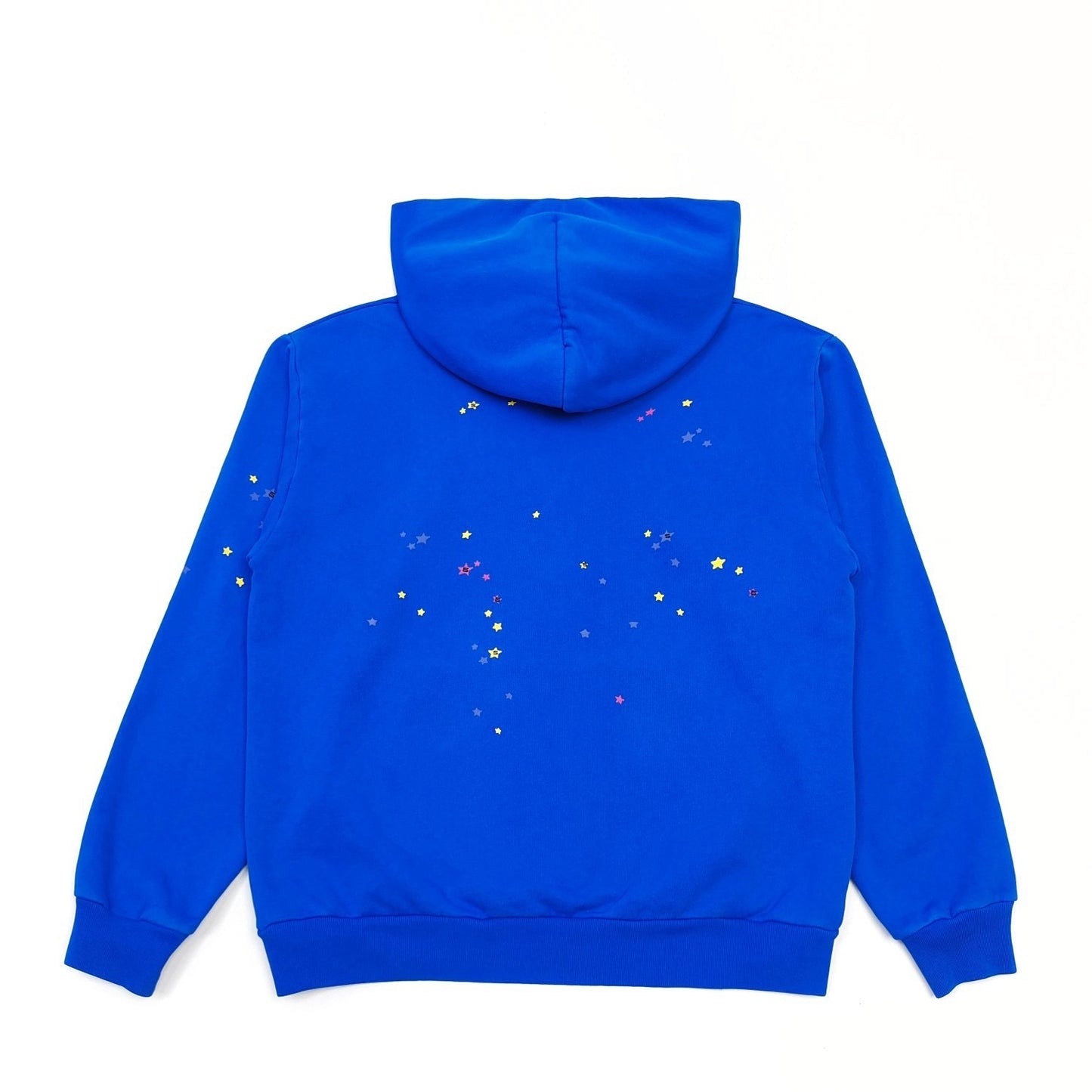 Sp5der Hoodie Blue and Yellow