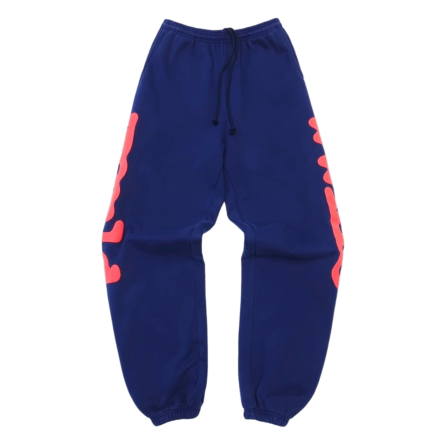 Sp5der Sweatpants Navy and Red