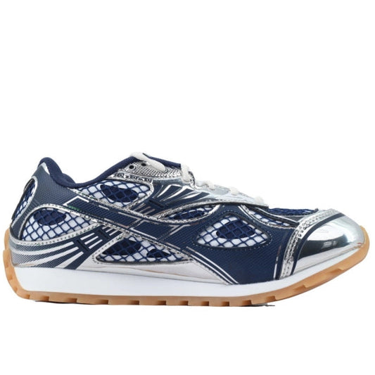 Bottega Veneta Orbit Deep Blue and Silver