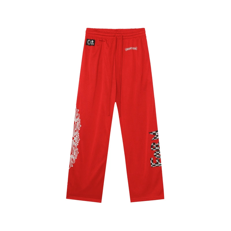 Chrome Hearts Sweatpants Red White
