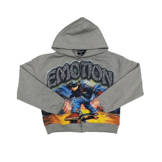 Mixed Emotion Hoodie Grey