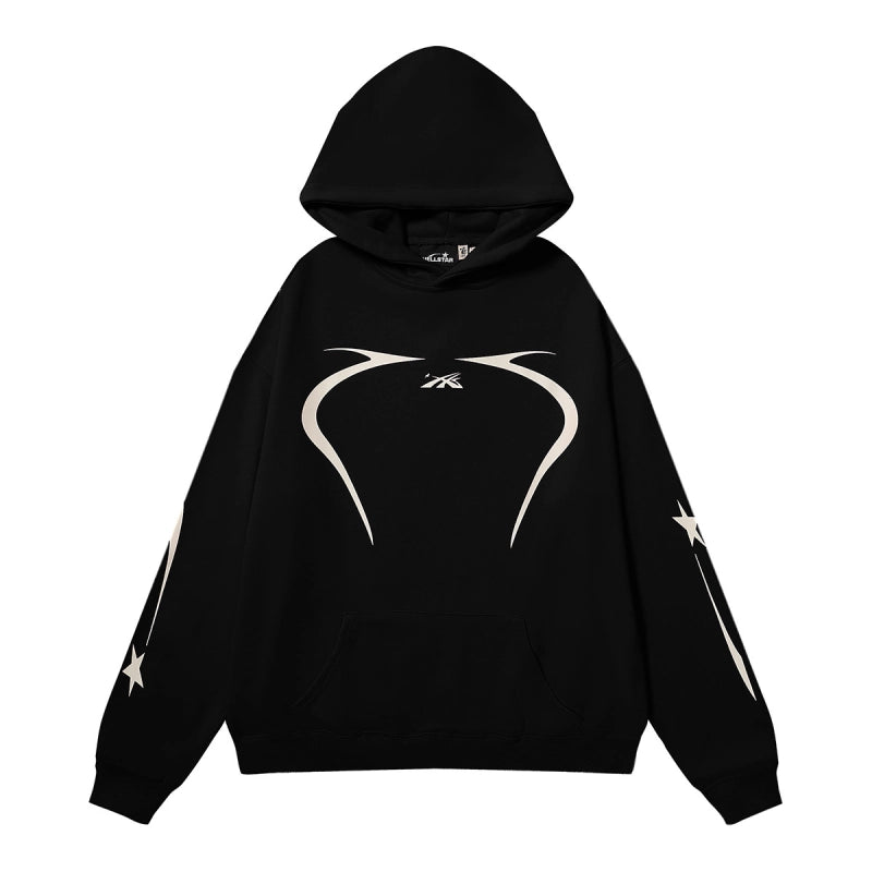 Hellstar Sport Hoodie Black White