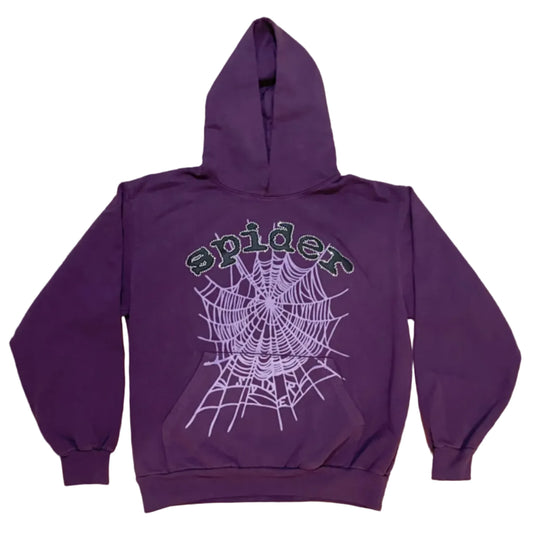 Sp5der Hoodie V2 Purple