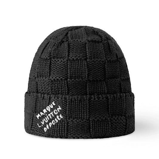 Louis Vuitton Beanie Black White